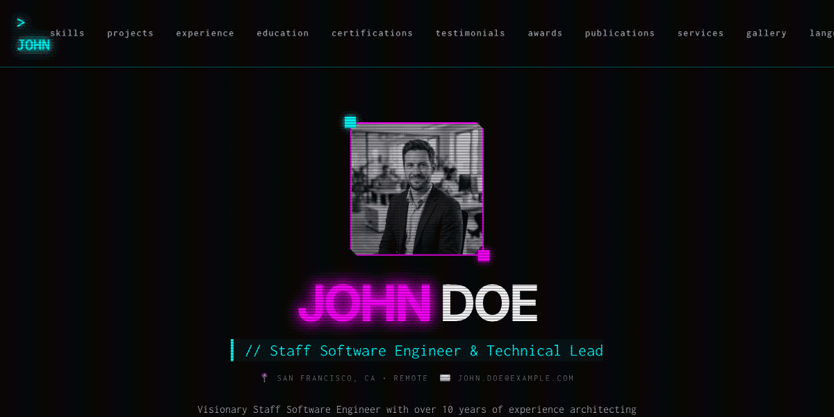 Cyberpunk Glow preview